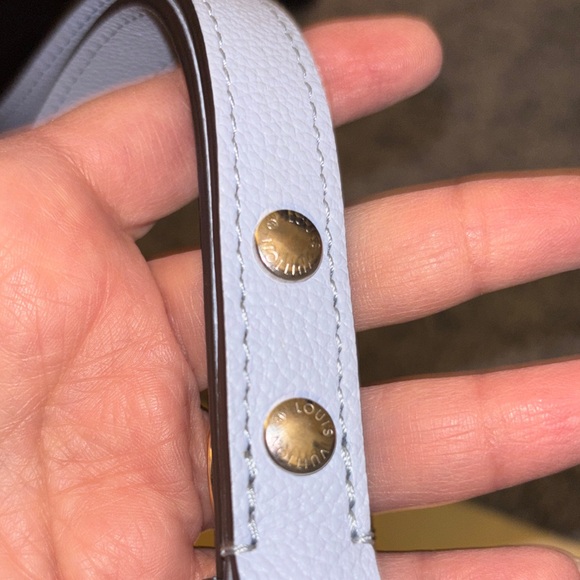 Louis Vuitton Sky Blue Leather Strap with Silver accents - Picture 5 of 6